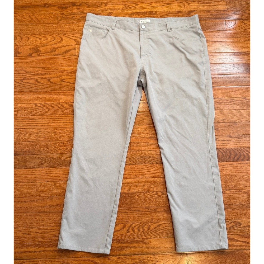 Peter Millar EB66 Performance Five-Pocket Pants Fits Mens 42x30 Gale Gray Golf - Picture 2 of 16